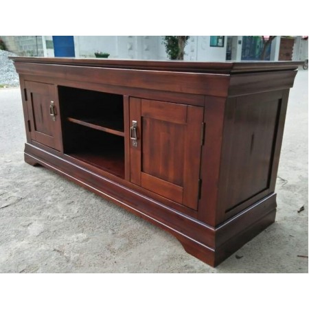 Victoria  - TV 1m2 : Kệ Ti Vi Gổ Sồi  2 Cánh Gỗ